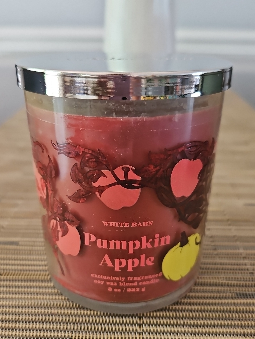 White Barn Pumpkin Apple Candle